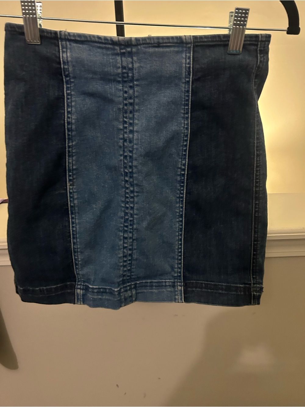 PacSun Two-Tone Denim Patchwork Mini Skirt.